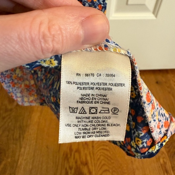 HD in Paris Anthropologie Mixed Floral Print Tunic Tie Front Palo Alto Blouse - Picture 9 of 12